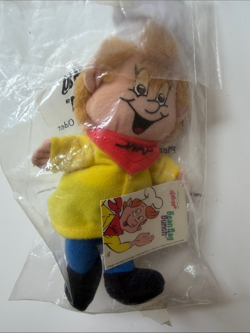 Kellogg’s Rice Krispies “Snap” plush collectible from 1997
